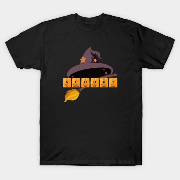Spooky witchy halloween fun with science T-Shirt by Fun with Science